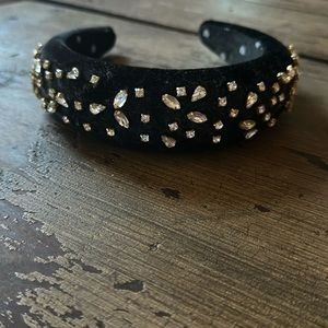 Swarovski crystal velvet headband
